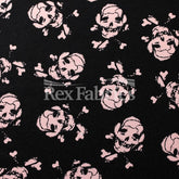 Pirates Flag - black skull Nylon Spandex fabric